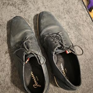 Black Leather Men's Derbys